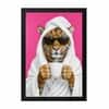 The Castle Decor Cute Leopard Bathrobe Coffee Mug Wall Art 8x12 Inch
