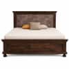 Planetarium Solid Wood King Size Bed in Walnut