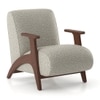 Nido Fabric Lounge Chair In Sand Ripple Colour