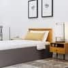 Hexa Engineered Wood Modern Single Bed With Headboard With Storage In Slate Grey And Giant Wood