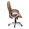 Adiko High Back Executive Chair In Brown Tan