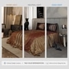 Stoa Paris Super King Size Enriched Cotton Bedsheet with 2 Pillow Covers  Size Golden Savannah