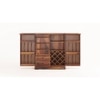 Parquet  Sheesham Wood Bar Cabinet in Honey Oak Finish