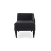 andres Fabric Chaise Launger in Black Colour