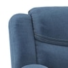Atticus Single Seater Swivel Rock Recliner in Baltic Blue Colour