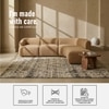 Zenliving Wood Left Aligned 3-Seater With Upholstery Non Storage Sofa In White Colour
