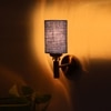 Devansh Metal Electric Wall Light in Gold Colour with Blue Shade Count of 1 Light