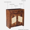 Sheesham Wood 2 Door 2 Drawer Sideboard In Provincial Teak Finish