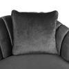 Mid Century Fabric Sofa (Dark Grey Velvet)