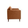 Bruch PU Leather Club Chair - Tan