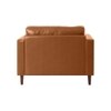 Bruch PU Leather Club Chair - Tan