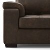 Trissino 1 Seater Luxury Italian Leather Sofa In French Roast