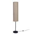 Large Shade Club Floor Lamp in Beige Shade