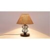Brooke Beige Jute table lamp with iron base
