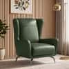 Aile Lounge chair In Olive Leatherette