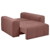 Riyab  Pull Out Sofa cum Bed  in Peach Colour