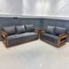 Lumber Solid Wood 5 Seater Sofa in Natural