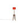 Gwyneth Orange Cotton Shade Floor Lamp