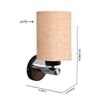 Devansh Metal Electric Wall Light in Beige Colour with Beige Shade Count of 1 Light
