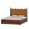Heritage Sheesham Wood King Size Bed With Box Storage in Provincial Teak Finish