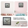 Charcoal Grey Dial Contemporary Wooden Wall Clock