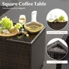Carry Bird Wicker Patio Furniture Outdoor Balcony Chairs In Brown And Grey Colour