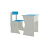 Utopia Extendable Toddler Study Desk and Chair Set in Azure Blue Colour