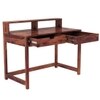 Alan Sheesham Wood  Study Table In Teak Finish
