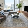 Azure Labyrinth Carpet Size 7.8x5.5 ft.