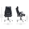 Fortuna Leatherette Executive Chair In Black Colour