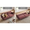 Versatile 3 Seater Fold Out Sofa cum Bed  in Pink Colour