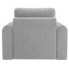 Alfon 1 Seater Velvet Pull Out Sofa Cum Bed with Storage In Grey