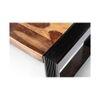 Hudson Sheesham Wood Coffee Table In Natural Rustic Wood Finish