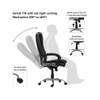 Ettorez Vanity Hb Premium Leatherette Chair In Black Colour