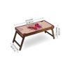 Butterfly Spread Solid Wood Bookshelf and Serving Tray In Multicolour