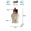Devansh Solid Wood Electric Wall Light in Brown Colour with Multi Shade Count of 1 Light