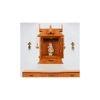 tanmayi engineered wood prayer unit in teak finish
