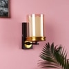 Eliante Modern Wall Lights Mild Steel & Glass Material Antique, Brown & Champaign Finish
