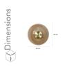 Maloto Amber Luster and Brass Metal Wall Light