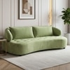 Henry Boucle 3 Seater Sofa in Pista Green  Color