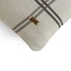 Windowpane Honeydew  And Natural Cotton Pillow Cover 12X20 Inches