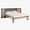 Andaman East Island Solid Wood Bed in Black Colour