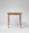 Old Ham Solid Wood 6 Seater Dining Table in Natural Finish