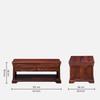 Sheesham Wood Coffee Table In Scratch Resistant Honey Oak Finish