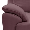 Farina 1 Seater Half Leather Sofa in Wine Colour