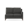 Abbey Sectional Sofa (Colour : Steel, Cushion : Soft, Seater : Left Aligned 2 Seater + Left Aligned Chaise)