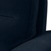 Adelaide Luxe 3 Seater Fabric Sofa in Sea Port Blue Velvet Colour