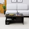Hexa Engineered Wood Coffee Table With Storage In Flower Wenge