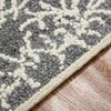 Rick Dark Gray Solid Woven Wool 8X5 Feet Carpet