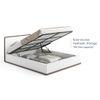 Baltoro Engineered Wood Queen Size Hydraulic Storage Bed In White Finish